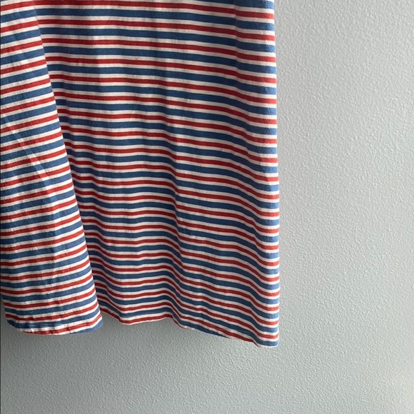 Striped Sleeveless Top in Red and Blue - Picture 4 of 6